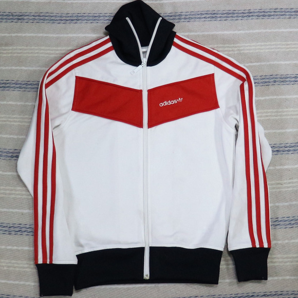 adidas Jackets & Blazers - ADIDAS Originals White/Red SST Track Jacket